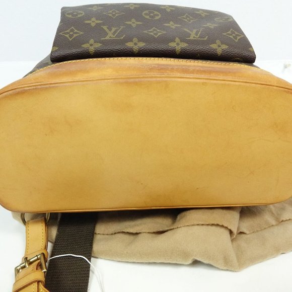 AUTH LOUIS VUITTON Monogram Leather Montsouris GM Backpack Handbag Shoulder Bag - Picture 8 of 14